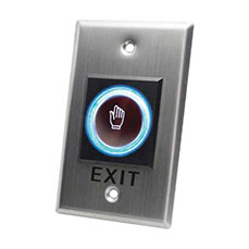 Botón de salida sin contacto iluminado AccessPro