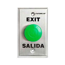 Botón tipo hongo verde Seco